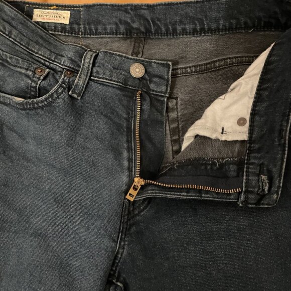 LEVIS 514 Jeans | Mens 30 x 30 BIG E Premium Denim Blue Vintage 70s Stretch - Picture 4 of 16